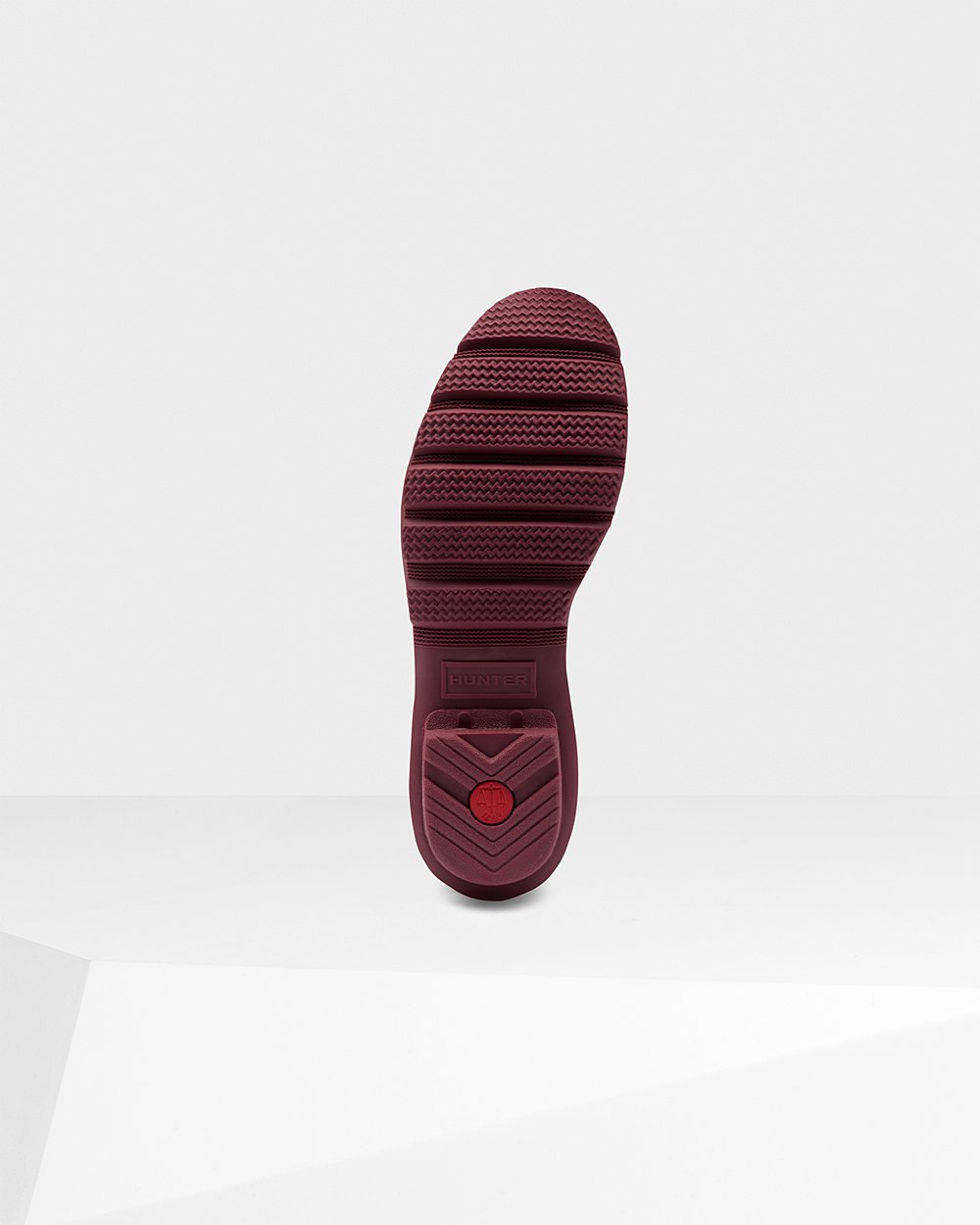Galochas Curtas Hunter Feminina Cinzentas Vermelhas - Original - 20DWNBVZC